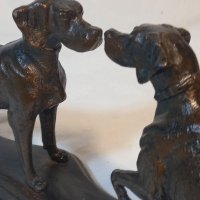Метална статуетка ловни кучета  пойнтери, снимка 7 - Декорация за дома - 38582334