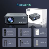 Мултимедиен Проектор + TV Box Xnano X1, LCD + LED, Amlogic T972, 2/16 Гб, Dual WiFi модел 2023, снимка 8 - Плейъри, домашно кино, прожектори - 27898818