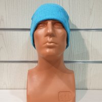 Нова мъжка зимна шапка рипс с подгъв в цвят син меланж, снимка 8 - Шапки - 39333037