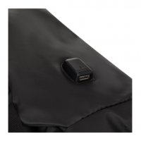 Раница за лаптоп 15.6" Черна с USB, снимка 3 - Лаптоп аксесоари - 34633055