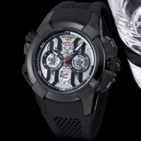 Mъжки часовник Jacob & Co. Epic X Chrono Black Titanium с кварцов механизъм, снимка 1 - Мъжки - 43522897