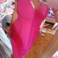 Бонбонена розова рокля , снимка 1 - Рокли - 39220553