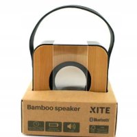 Bluetooth колона бамбукова Usb C 5 W, снимка 4 - Bluetooth тонколони - 44028842