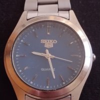 Марков мъжки часовник SEIKO 5 QUARTZ SWISS MOVT класически модел 42794, снимка 1 - Мъжки - 43741619