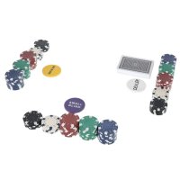 Луксозен комплект за игра на покер сет 300 жетона в куфар, снимка 7 - Други игри - 43900858