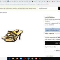 Дамски обувки сандали Louis Vuitton  W/ Logo, снимка 18 - Дамски елегантни обувки - 26841691