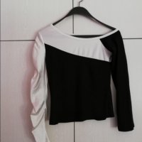Блуза със сатенен ръкав, снимка 1 - Блузи с дълъг ръкав и пуловери - 28818339