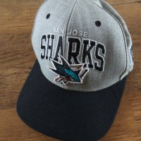 mitchell ness sharks san jose cap - страхотна шапка , снимка 7 - Шапки - 40658665