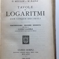Логаритмични таблици, Италия 1940, снимка 1 - Специализирана литература - 32320092