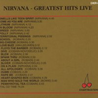 Nirvana – 1994 - Greatest Hits Live(Chartbusters – CHER-056-A)(CHER-056 -1832-), снимка 3 - CD дискове - 40734164