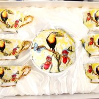 Костен порцелан чаши за двама за кафе, чай или капучино, снимка 7 - Подаръци за сватба - 31062001