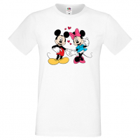 Мъжка тениска Mickey & Minnie 7 Подарък,Изненада,Рожден ден, снимка 9 - Тениски - 36575586