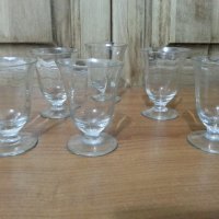 Ретро стъклени чаши , снимка 1 - Антикварни и старинни предмети - 34718964