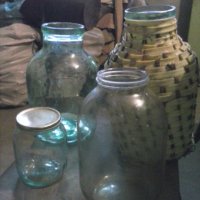 стъклени буркани-ОМНИЯ-400мл,800мл-3,4 и 6 литра безвинтови, снимка 1 - Други - 35118892
