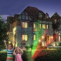 коледен прожектор  Лазерен   Star Shower за Коледна украса – Laser Light, снимка 4 - Прожектори - 38612796