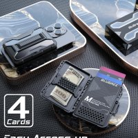 BLUGREE MagSafe магнитен калъф със слот за 4 карти за iPhone 15/14/13/12 Pro Max Plus, снимка 4 - Калъфи, кейсове - 43947443