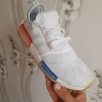 маратонки  adidas NMD R1 White Lush Blue GX1050  номер 43-44, снимка 17 - Маратонки - 40833427