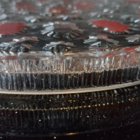 Кристален поднос за торта с дръжки, снимка 7 - Чинии - 44873021