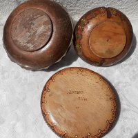 3 стари кутии дървени кръгли, кръгла кутия, снимка 6 - Антикварни и старинни предмети - 43448973