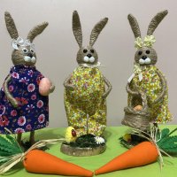 Великденски зайци, снимка 1 - Декорация за дома - 40249675