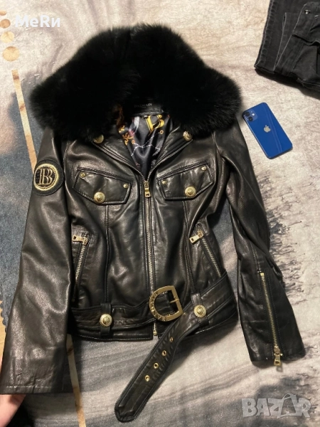 BALMAIN - Естествена кожа и лисица, снимка 1