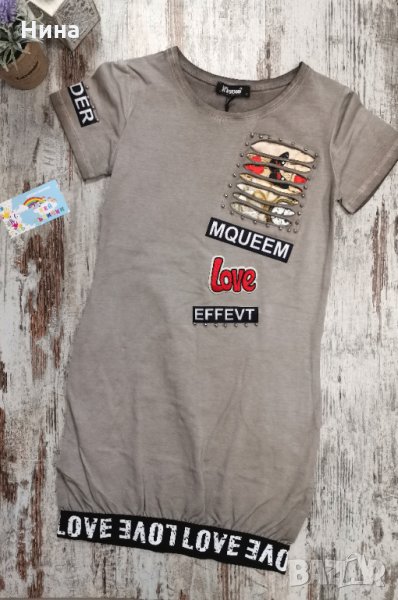 Рокля Studio в сиво, снимка 1