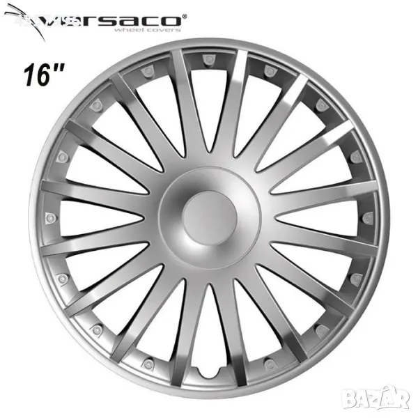 Тасове за джанти 16'' Versaco Crystal Silver, снимка 1