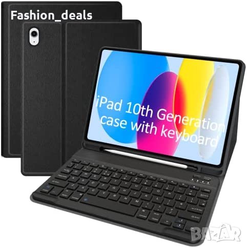 Нов Калъф с Bluetooth клавиатура таблет iPad 10 Gen 10.9 инча Айпад, снимка 1