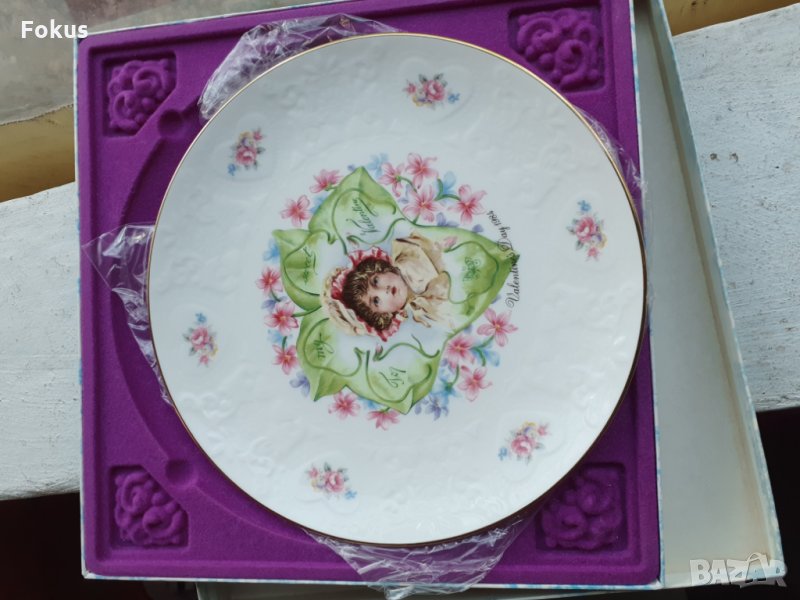 Колекционерска чиния Royal Doulton Valentines Day 1984, снимка 1