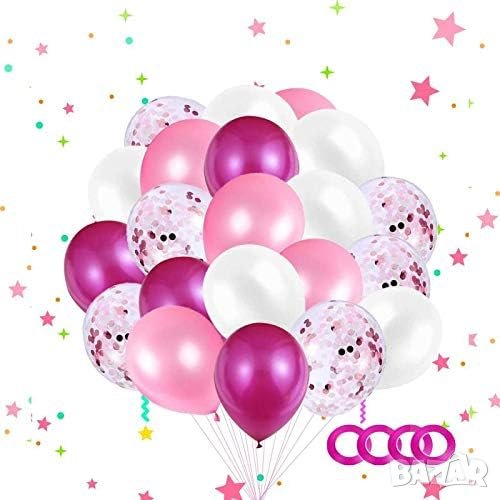 Парти балони, комплект от 60 части B07R7VL4JD, снимка 1