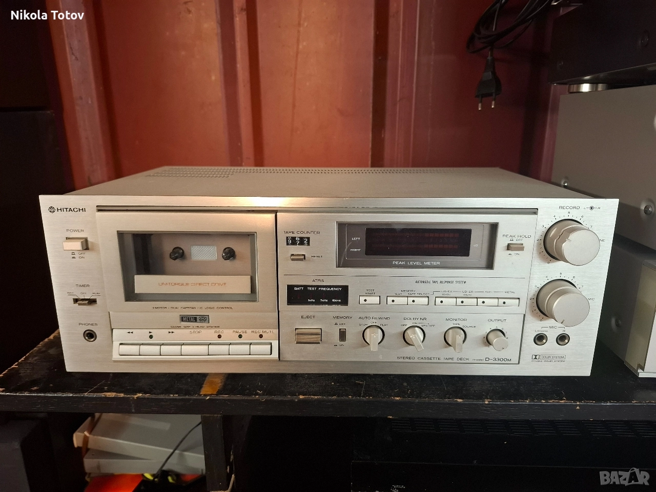 Продава се триглав дек Hitachi D-3300M. , снимка 1
