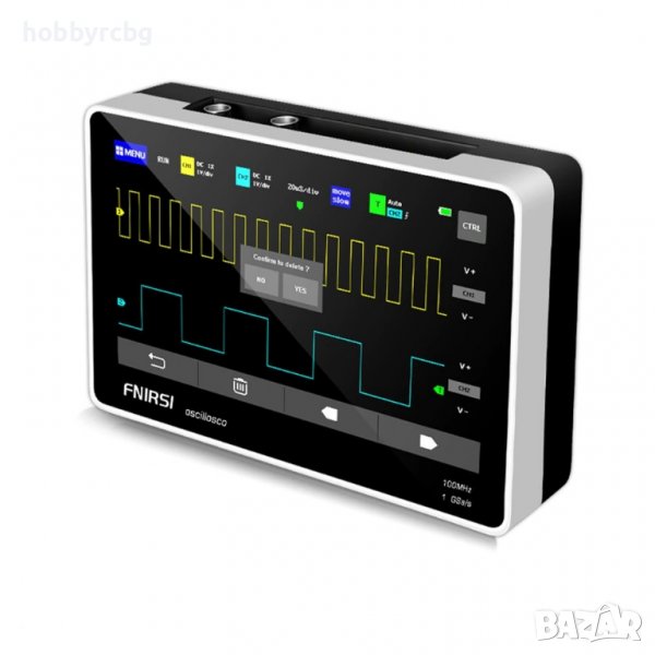 1013D Двуканален осцилоскоп таблет с 100M честотна лента, 1GS честота на дискретизация, снимка 1