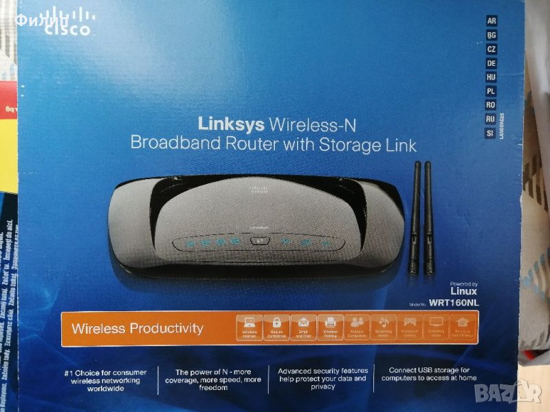 Рутер Linksys WRT160NL, снимка 1