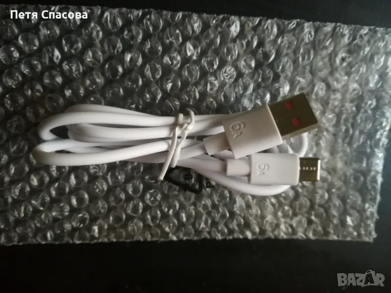 Кабел за бързо зареждане 6А type C, снимка 1