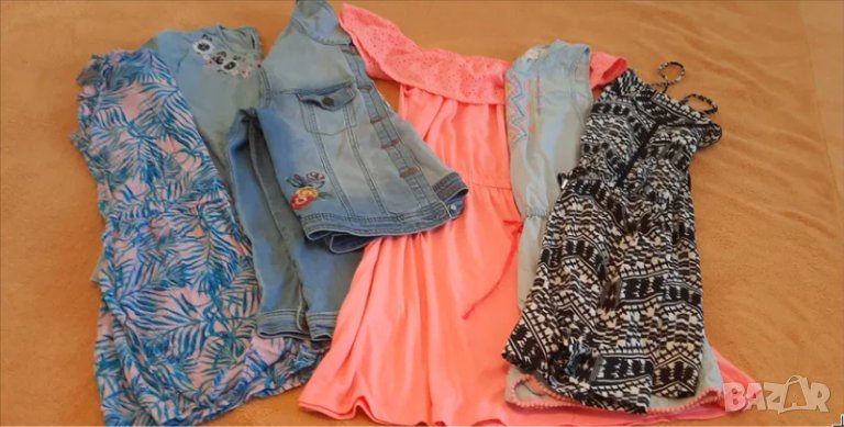 Дънково яке, рокля, гащеризони 12-13 години, снимка 1