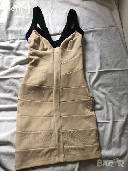 Tally Weijl Еластична бежова рокля, снимка 1