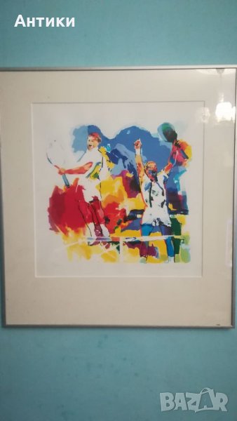 Картина Тенис с подпис , снимка 1