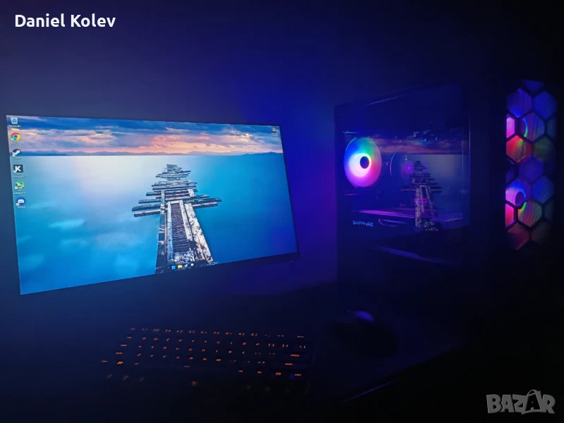 Геймърски компютър с Radeon rx 580 и Ryzen 5 4500 , снимка 1