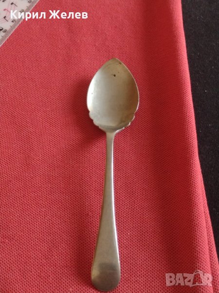 Стара лъжичка за кафе чай десерт Английски стил с печат STAINLESS NICEEL за КОЛЕКЦИОНЕРИ 31663, снимка 1
