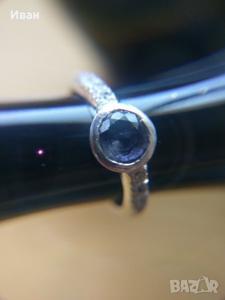  Сребърен пръстен с танзанит, снимка 1