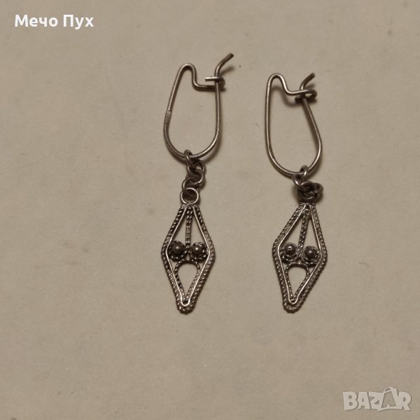 Сребърни обеци Филигран (121), снимка 1