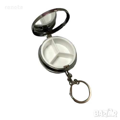 Кутийка за хапчета, 3 разделения, Метална, снимка 1