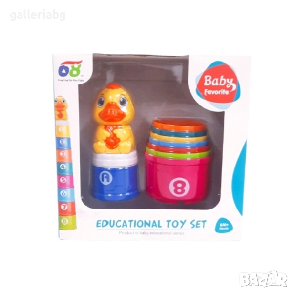 Купички за кула с пате – 7+1 броя, образователен комплект, снимка 1