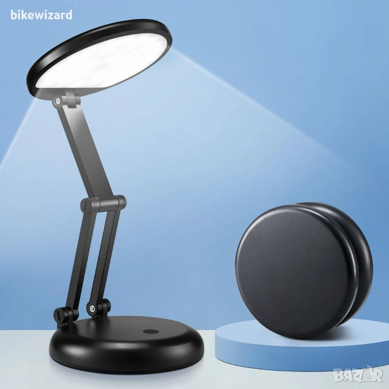 Акумулаторна настолна лампа с батерия 3600mAh, 10 нива на яркост НОВА, снимка 1