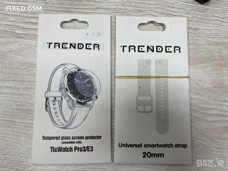 Стъклен протектор TRENDER за TicWatch Pro 3/TicWatch E3, снимка 1