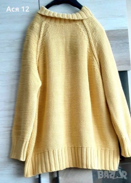 Използван пуловер, с мека,  поло яка, снимка 1