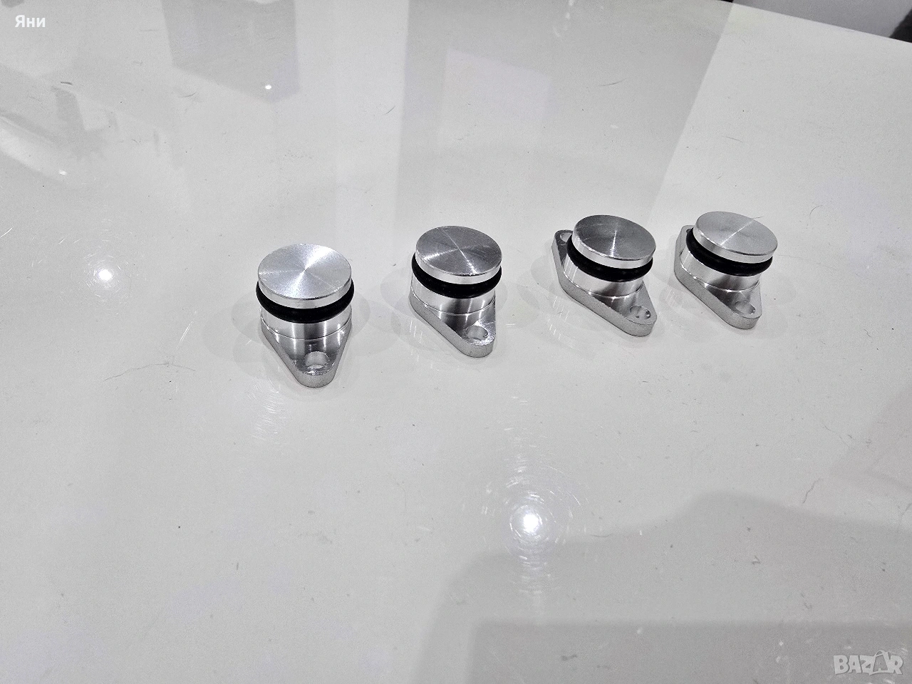 4бр х 22мм тапи с о-пръстени Алуминиеви вихрови клапи пеперудки BMW БМВ, снимка 1