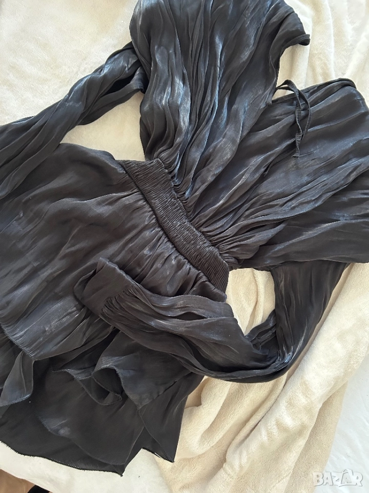 Гащеризон тип течен сатен с колан, снимка 1