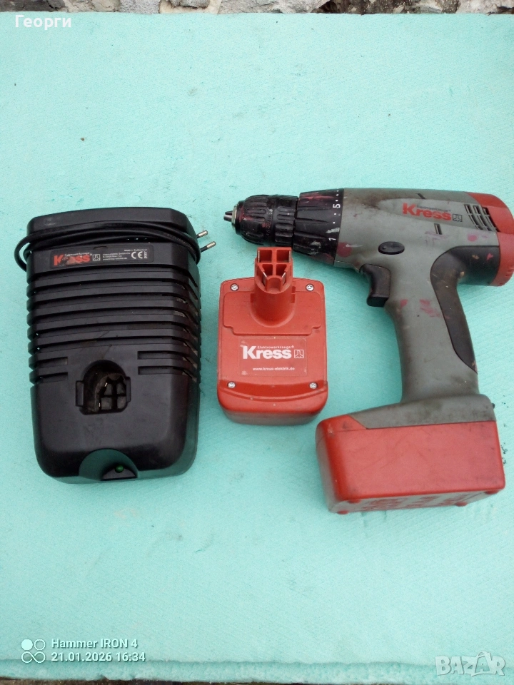 Винтоверт Kress 10,8V Li-ion, снимка 1