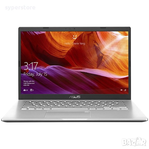 Лаптоп ASUS X409FA  14 инча, OS Windows 10, DDR4-4 GB, SSD 256 GB, сребрист SS300033, снимка 1